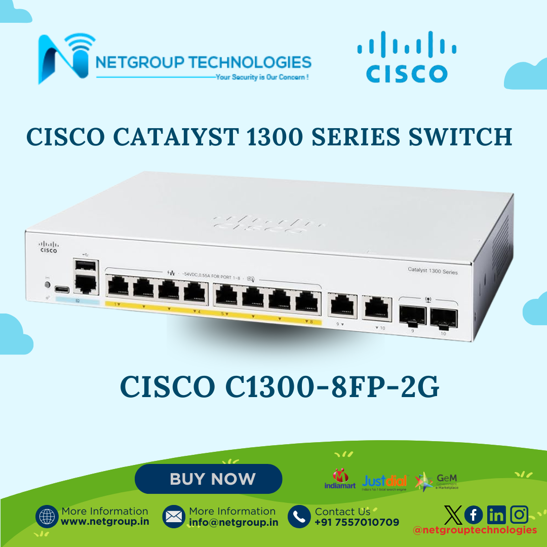 CISCO CATAIYST 1300 SERIES SWITCH - CISCO C1300-8FP-2G