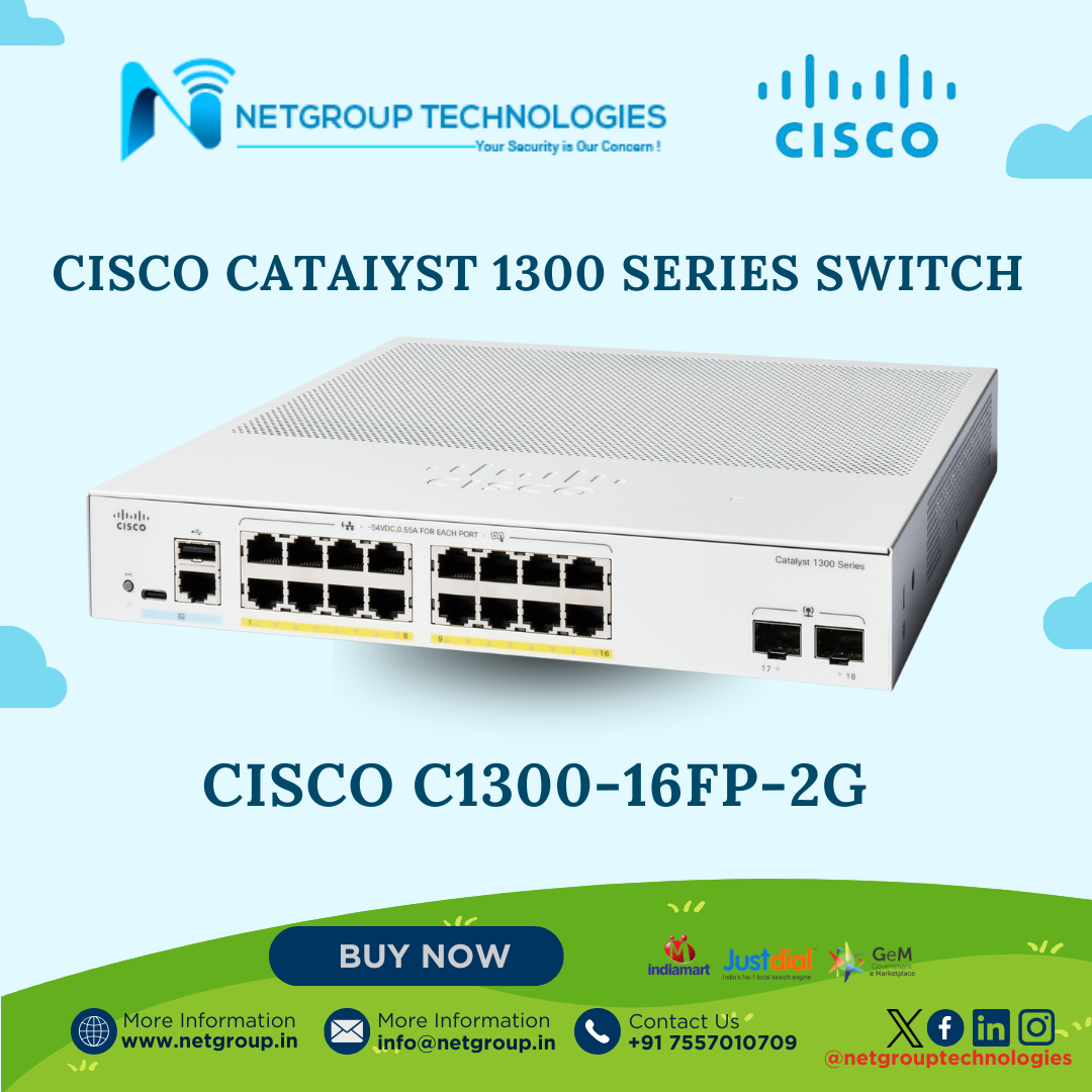CISCO CATAIYST 1300 SERIES SWITCH - CISCO C1300-16FP-2G