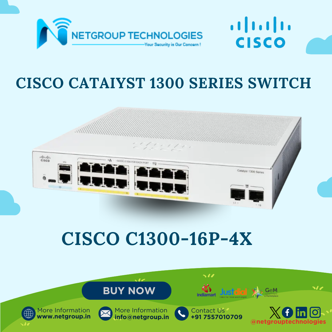 CISCO CATAIYST 1300 SERIES SWITCH - CISCO C1300-16P-4X
